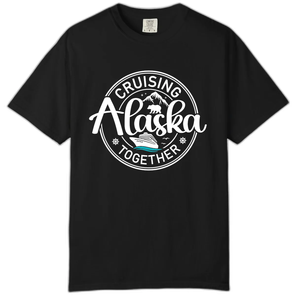 Cruising Alaska Together Comfort Color in Black