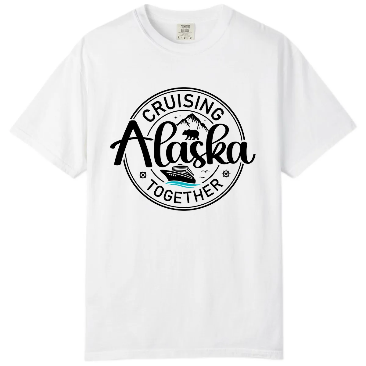 Cruising Alaska Together Comfort Color in White