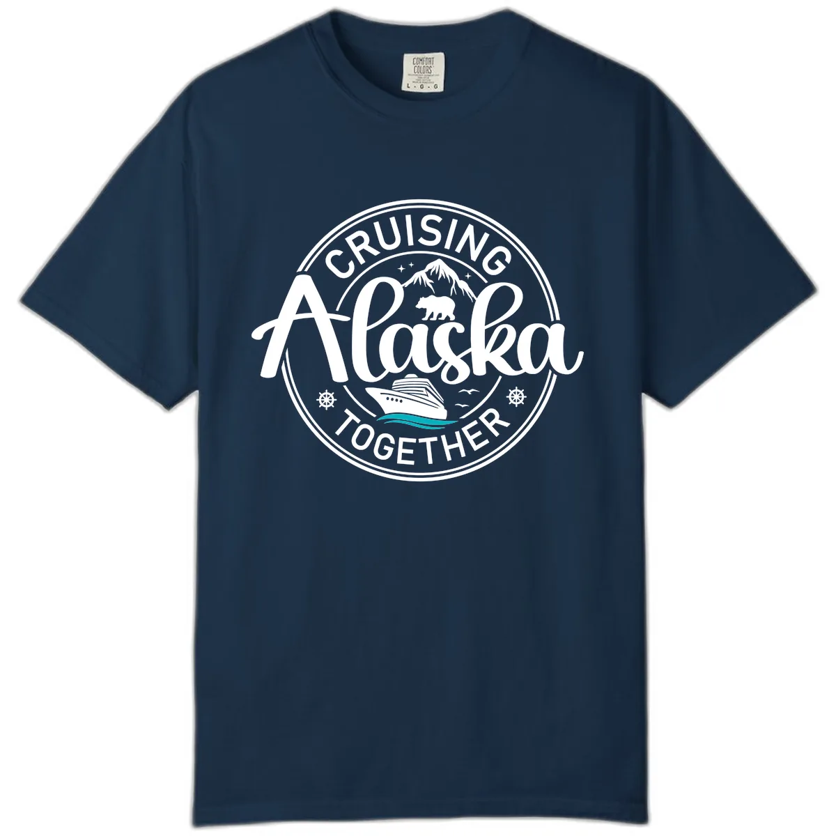 Cruising Alaska Together Comfort Color in True Navy