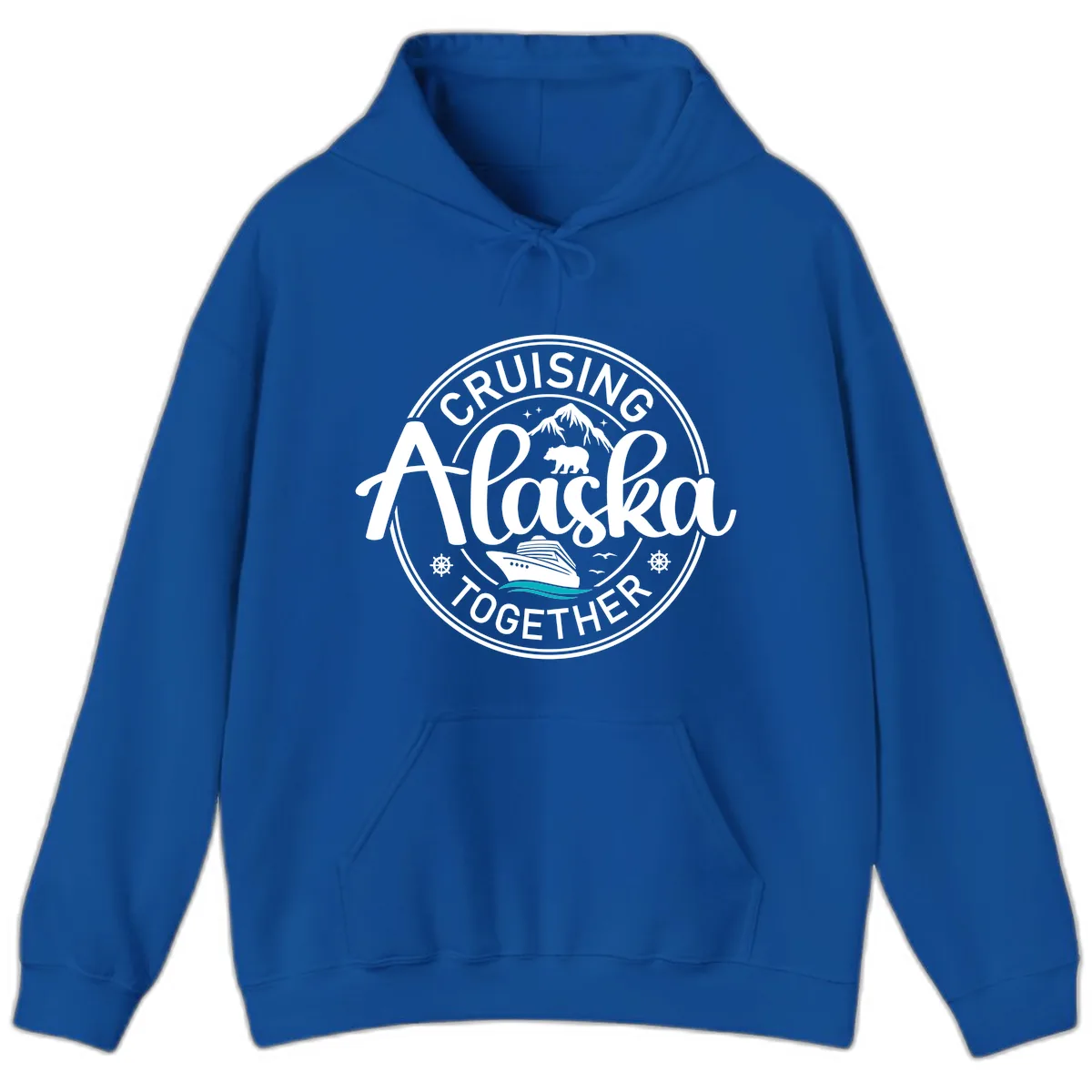 Cruising Alaska Together Hoodie in Royal