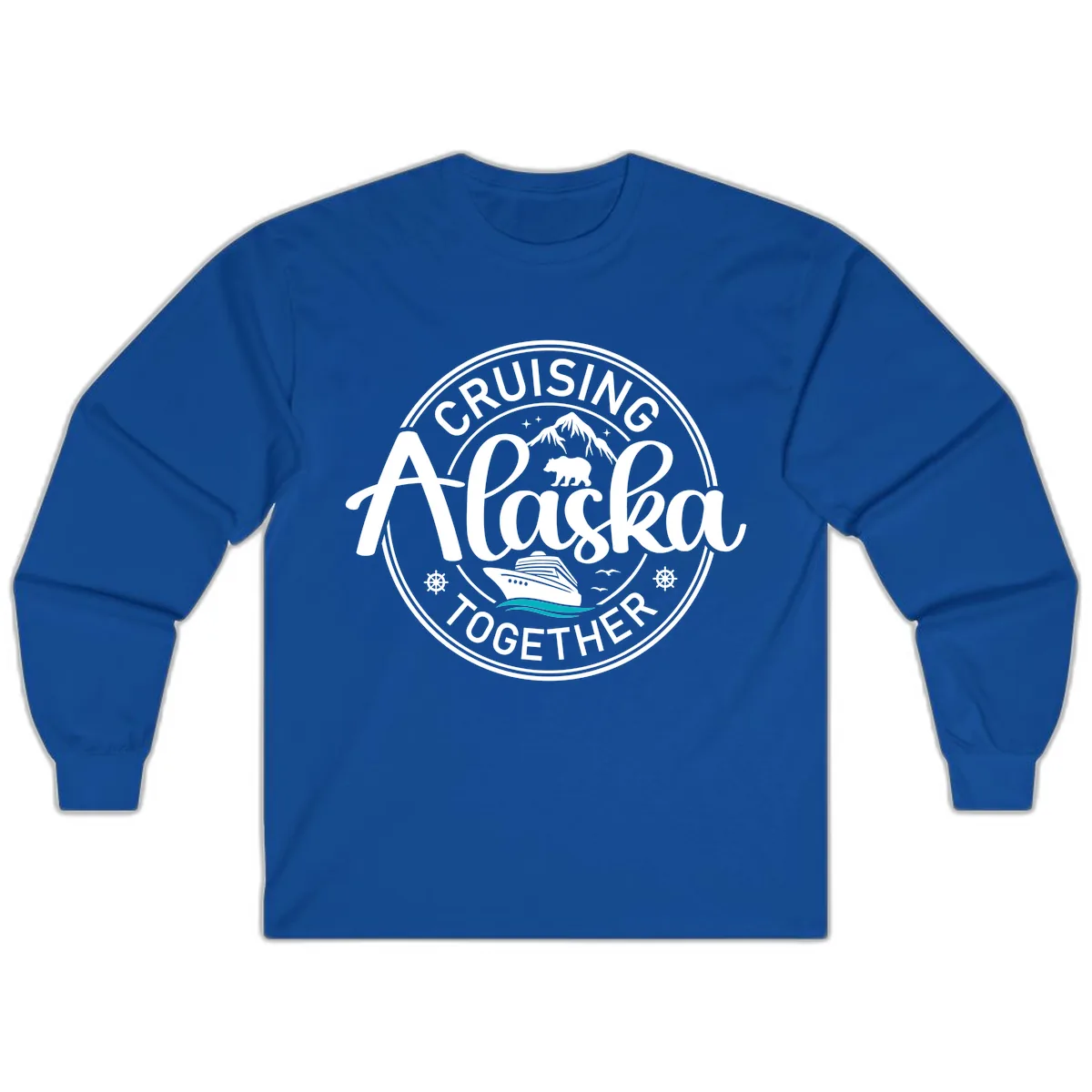 Cruising Alaska Together Long Sleeve in Royal