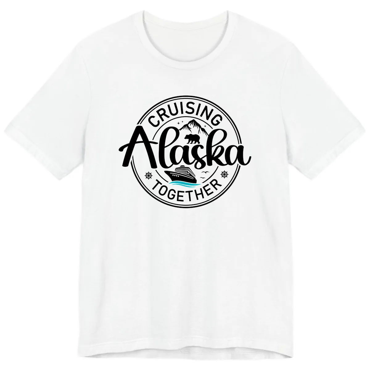 Cruising Alaska Together Premium T-Shirt in White
