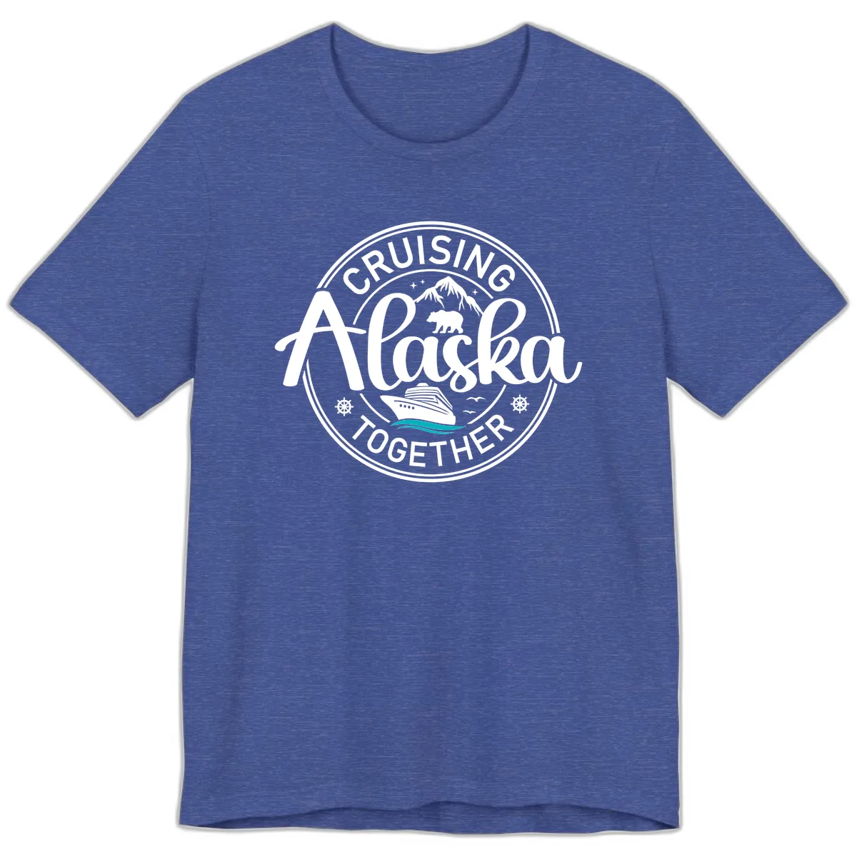 Cruising Alaska Together Premium T-Shirt in Heather True Royal