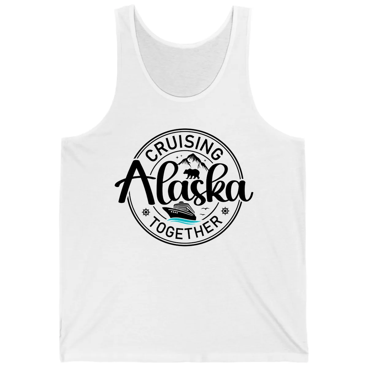 Cruising Alaska Together Tank in White