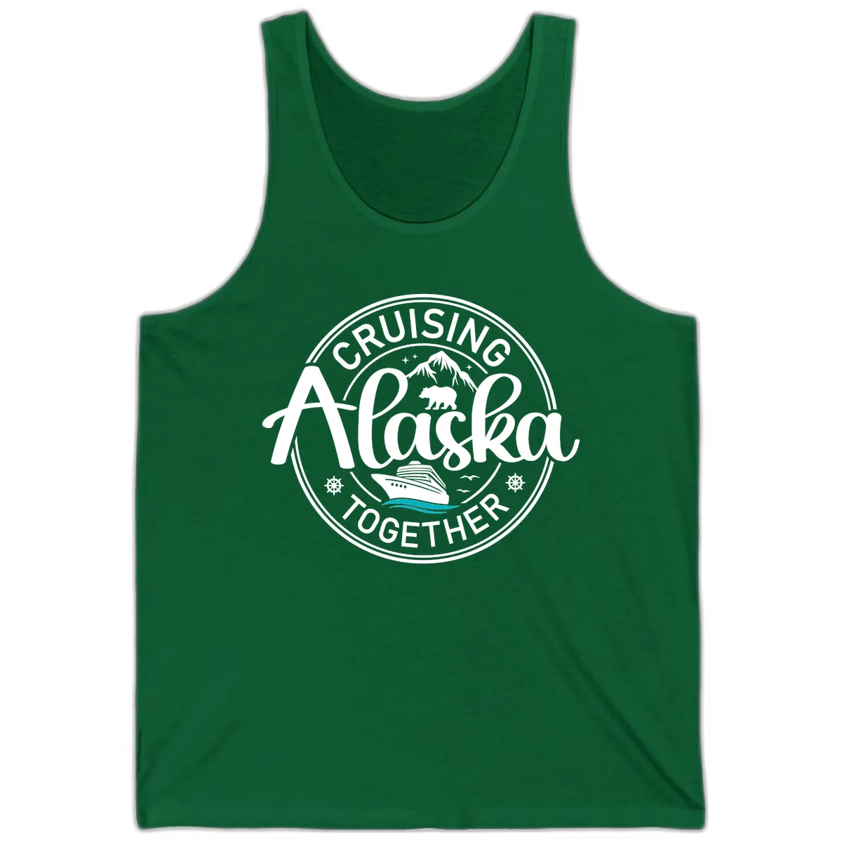 Cruising Alaska Together Tank in Kelly