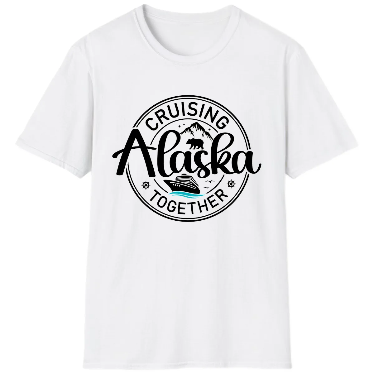 Cruising Alaska Together T-Shirt in White