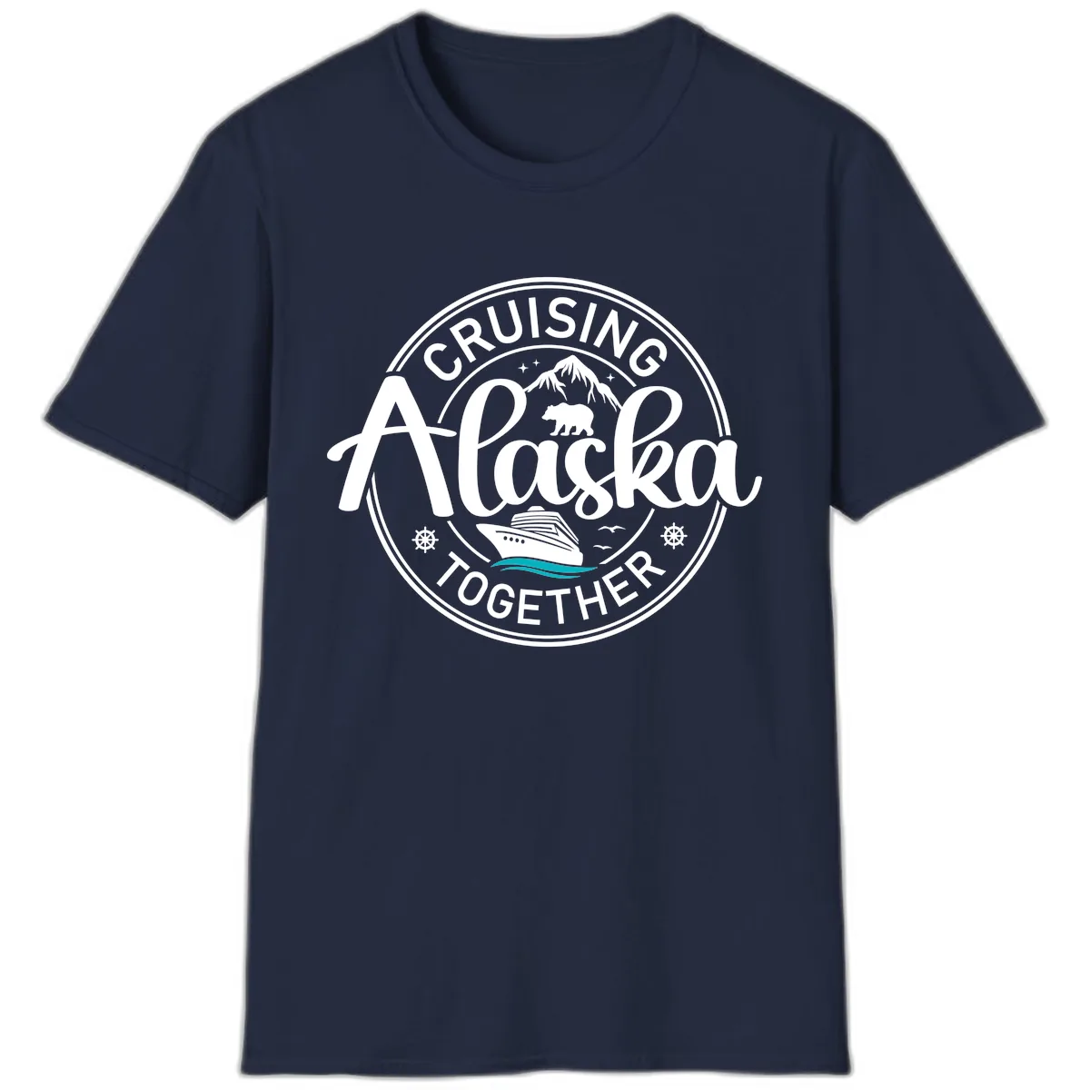 Cruising Alaska Together T-Shirt in Navy