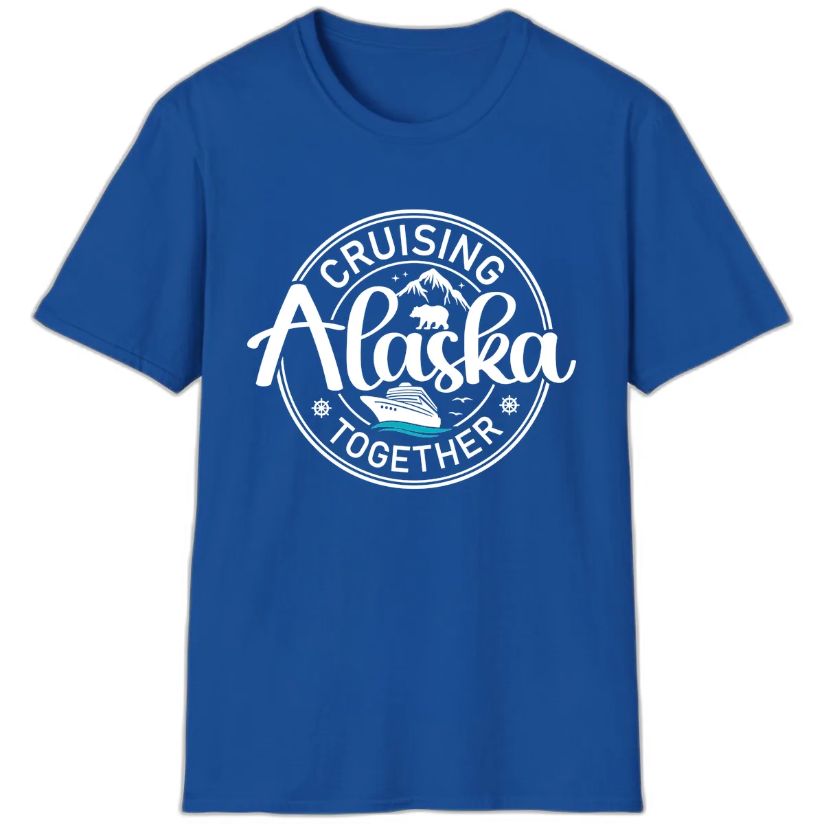 Cruising Alaska Together T-Shirt in Royal