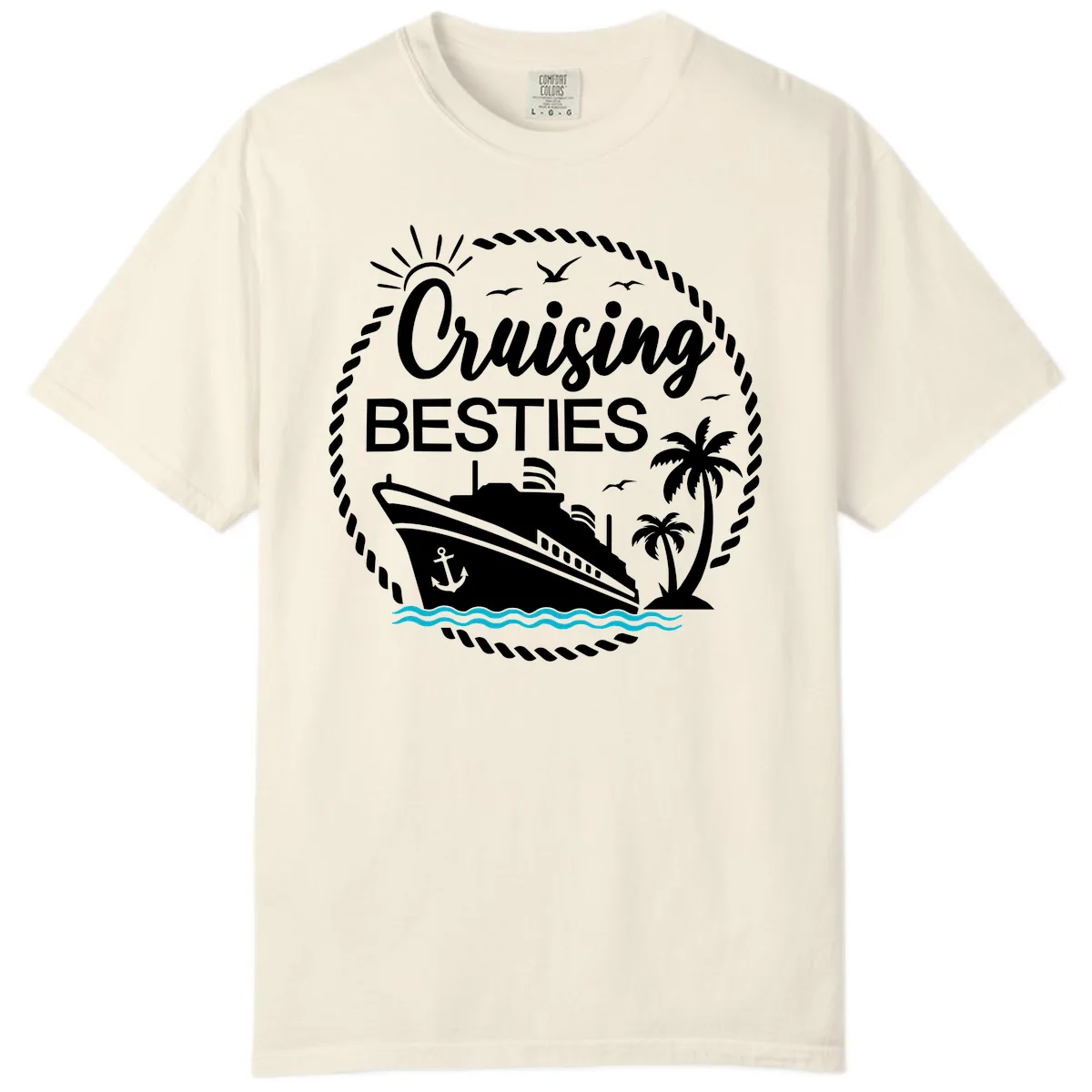Cruising Besties Comfort Color in Ivory