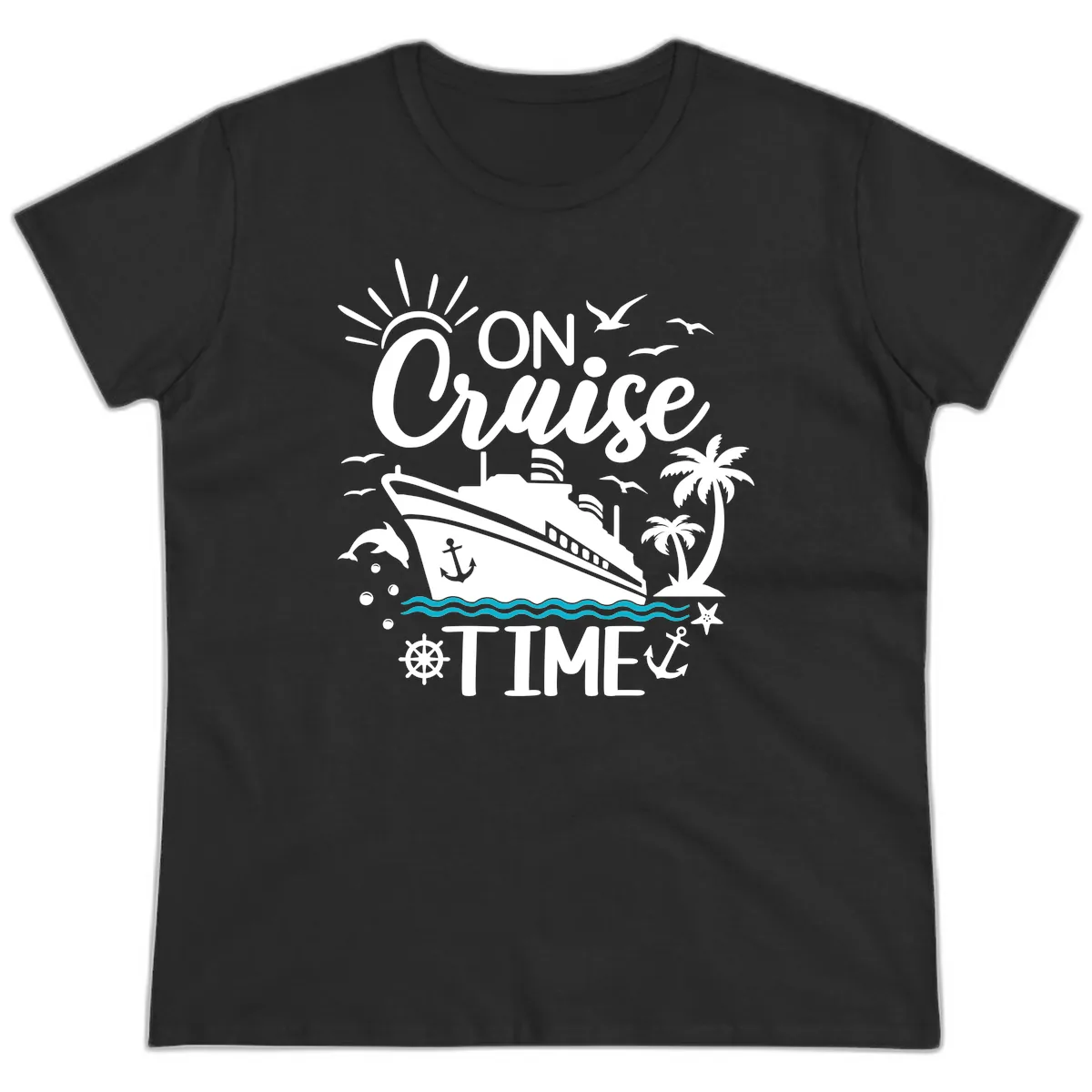 On Cruise Time Ladies Tee in Black