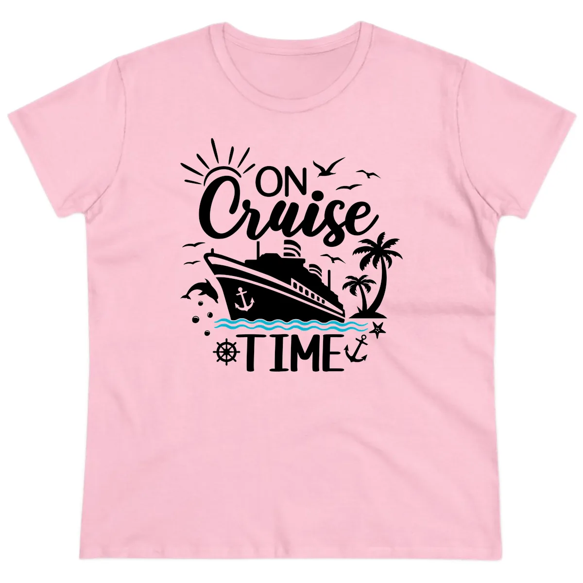 On Cruise Time Ladies Tee in Light Pink