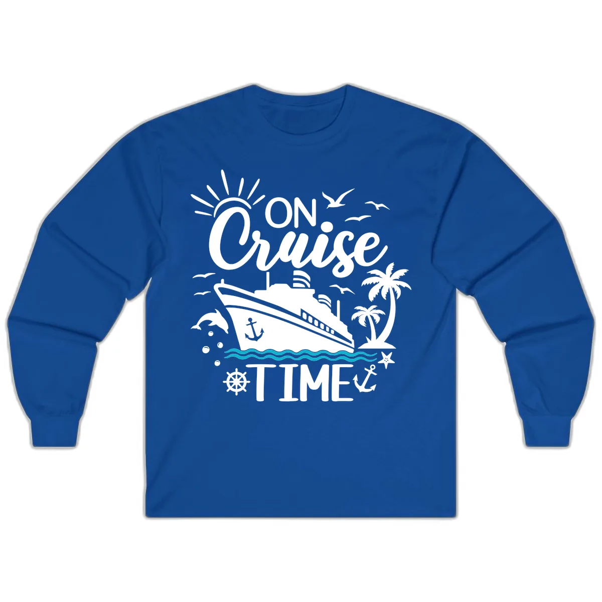 On Cruise Time Long Sleeve in Royal