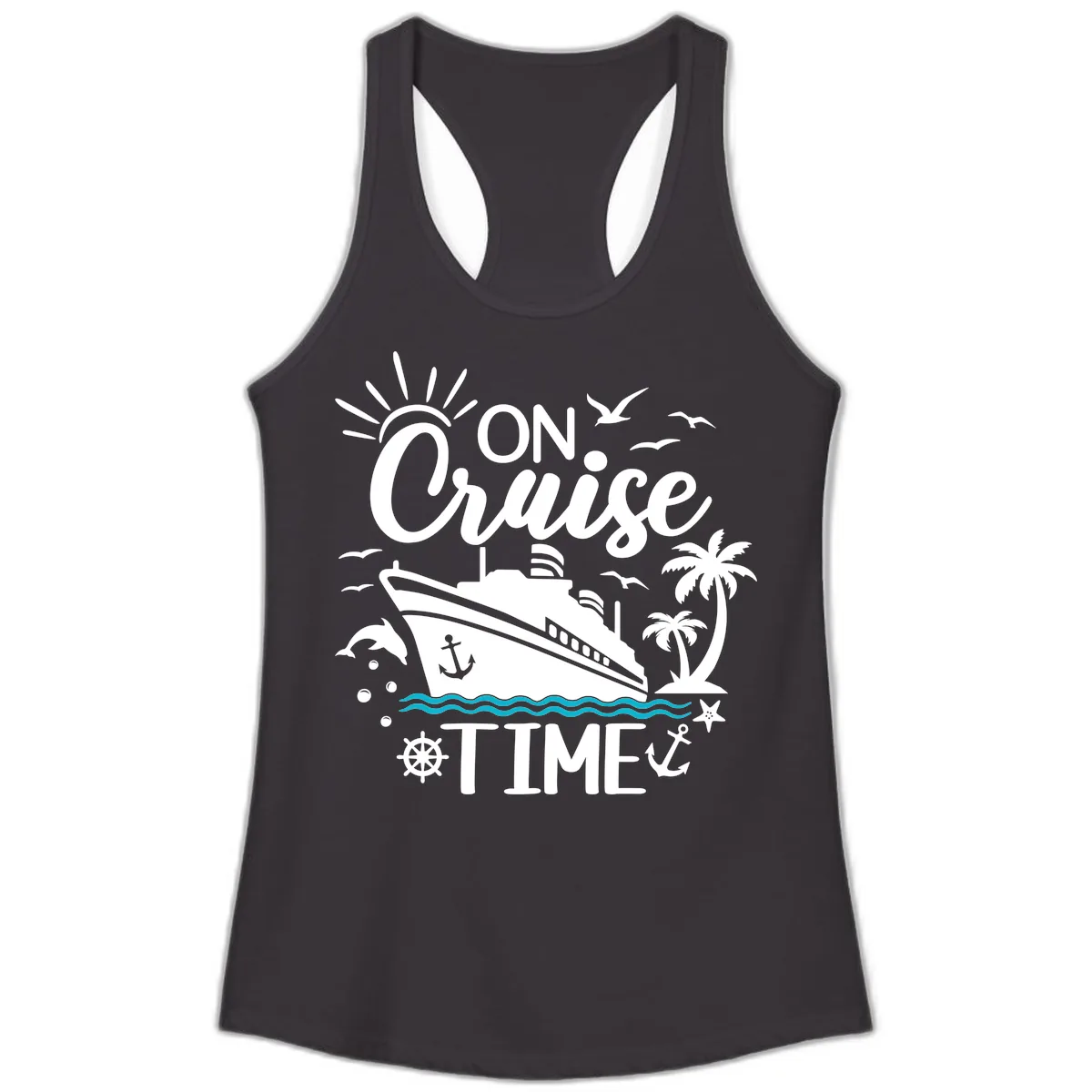 On Cruise Time Ladies Tank in Black