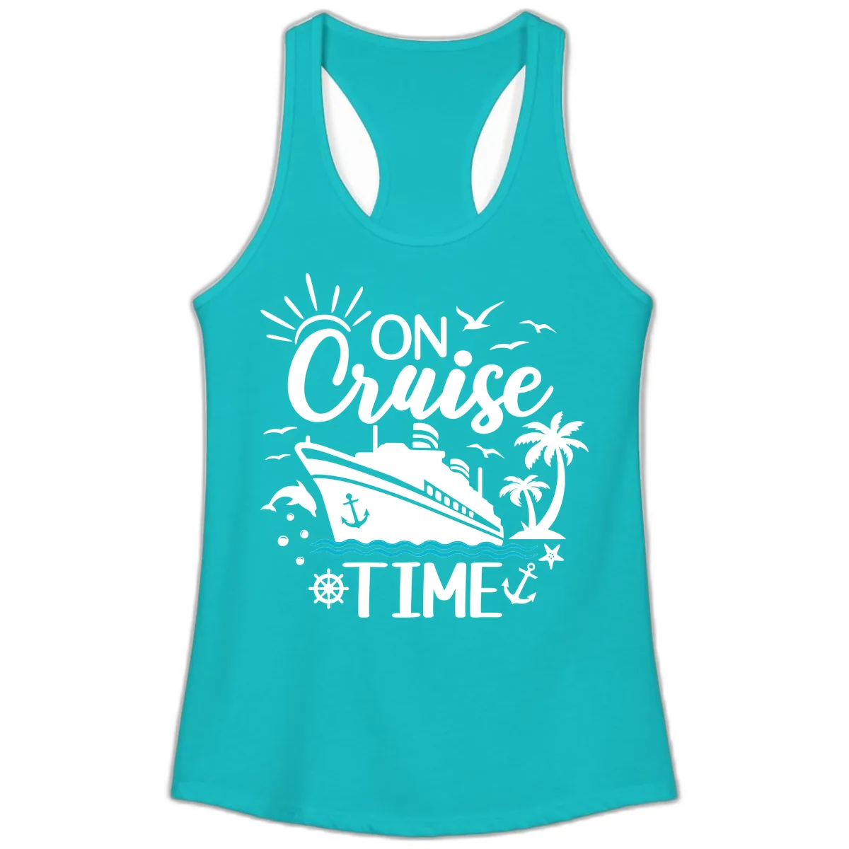 On Cruise Time Ladies Tank in Tahiti Blue