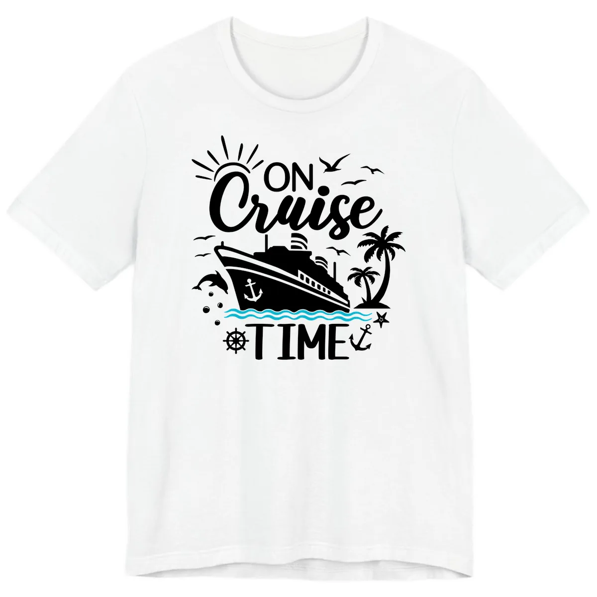 On Cruise Time Premium T-Shirt in White