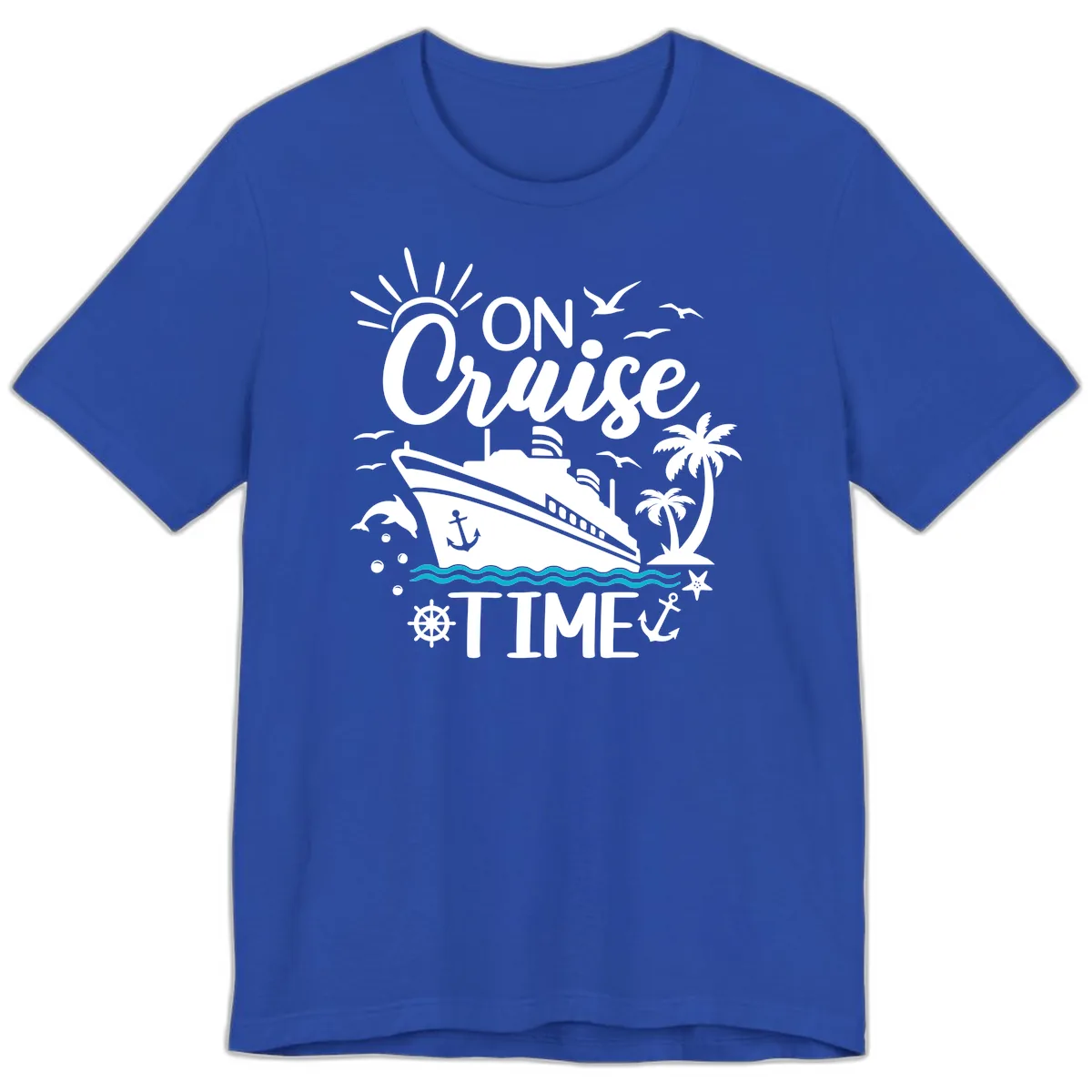 On Cruise Time Premium T-Shirt in True Royal