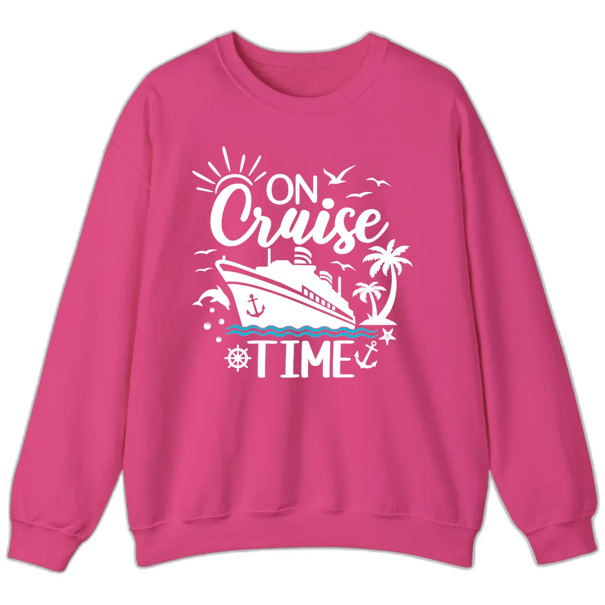 On Cruise Time Sweatshirt in Heliconia