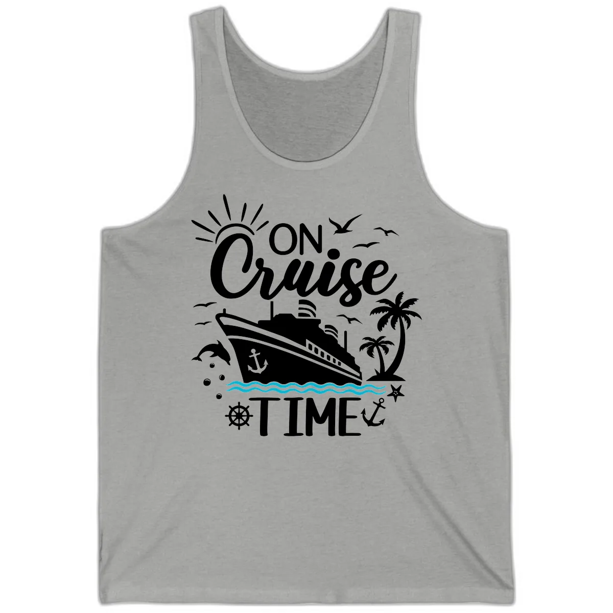 On Cruise Time Tank in Athletic Heather