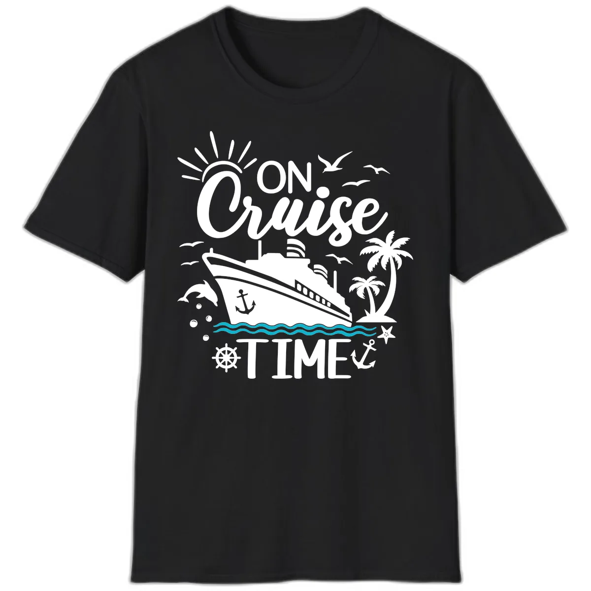 On Cruise Time T-Shirt in Black