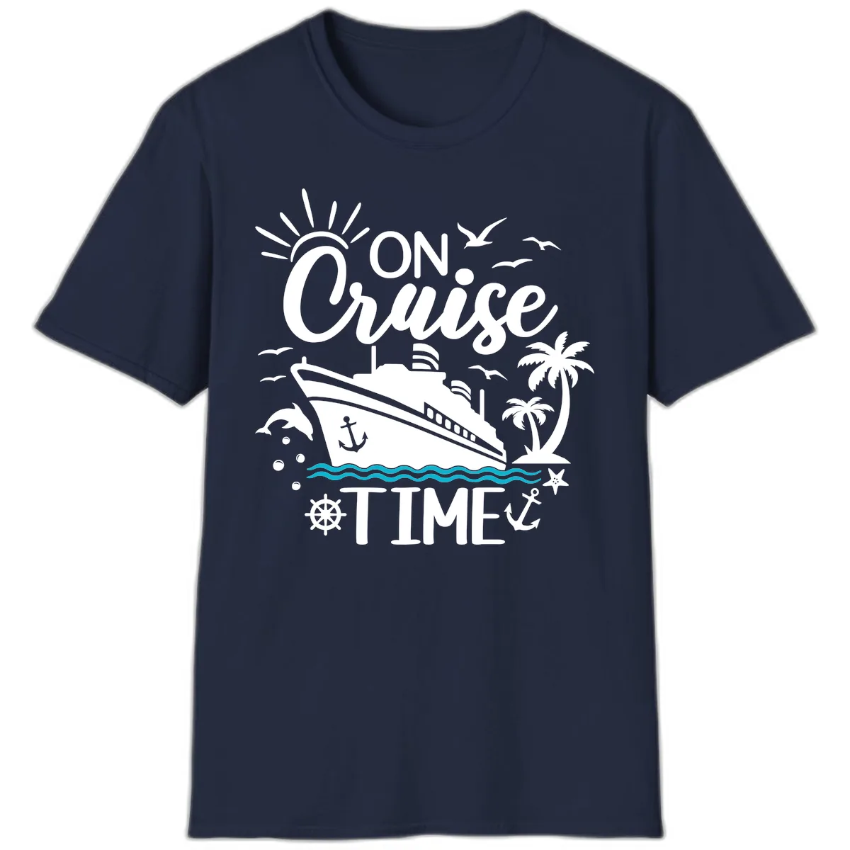 On Cruise Time T-Shirt in Navy