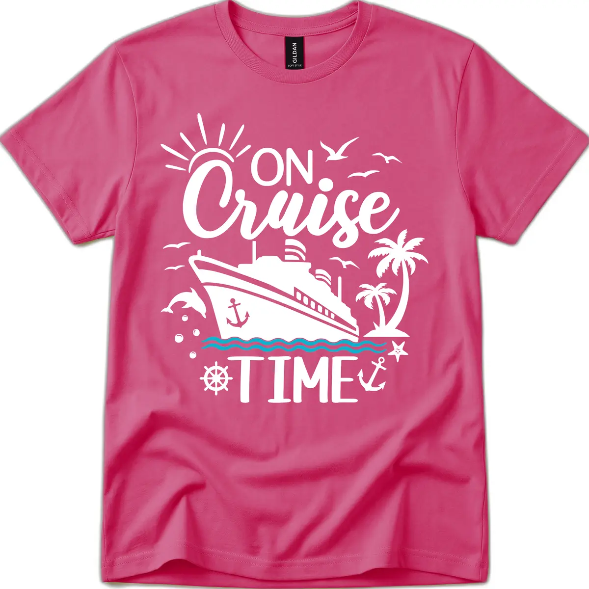 On Cruise Time T-Shirt in Heliconia