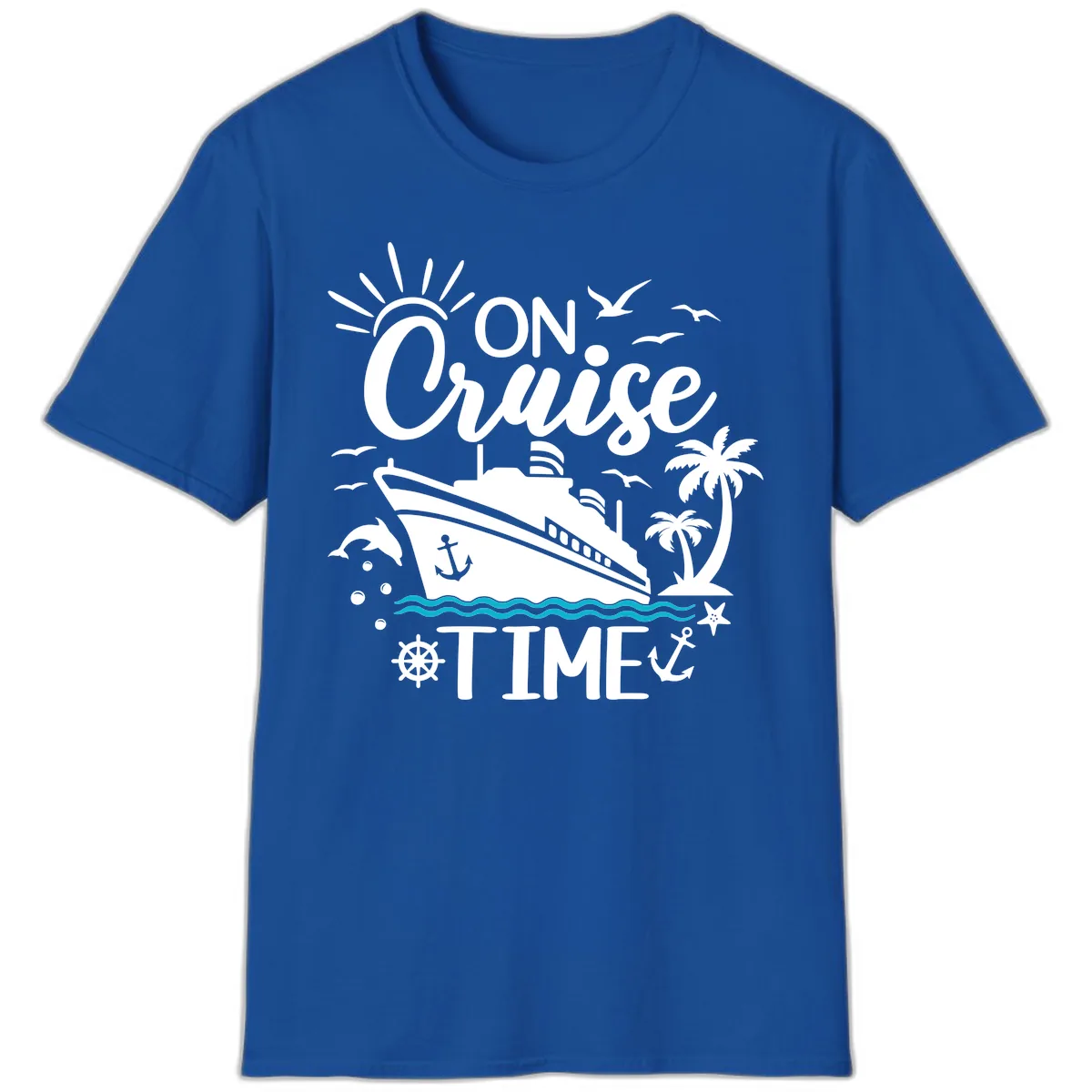 On Cruise Time T-Shirt in Royal