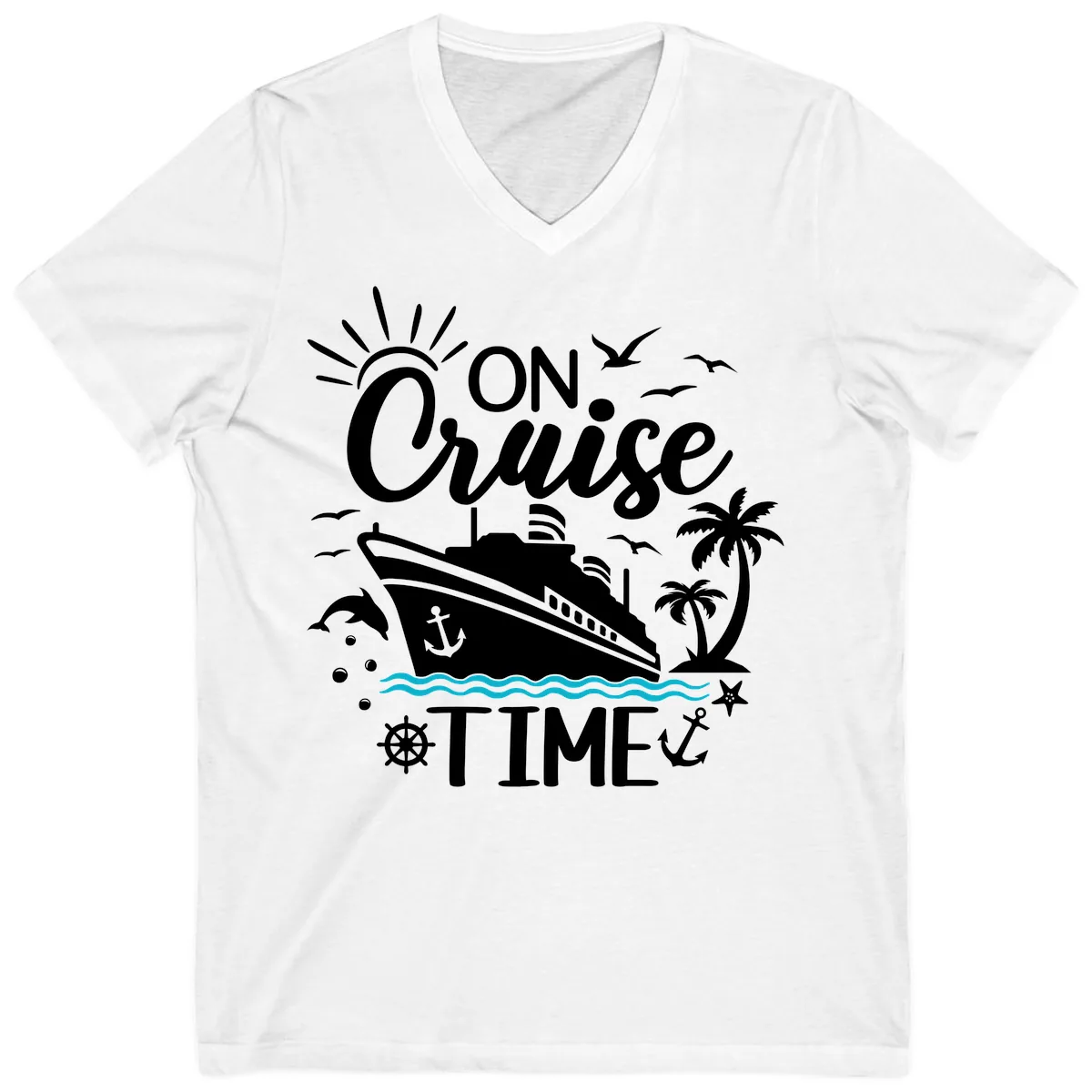 On Cruise Time V-Neck in White