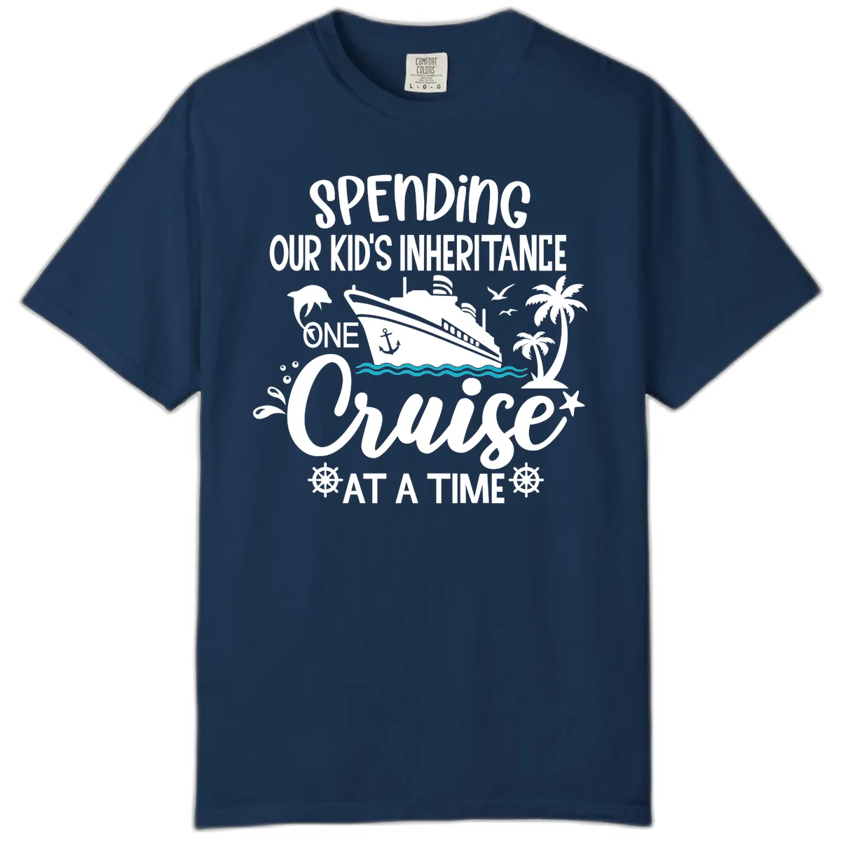 One Cruise At A Time Inheritance Comfort Color in Navy
