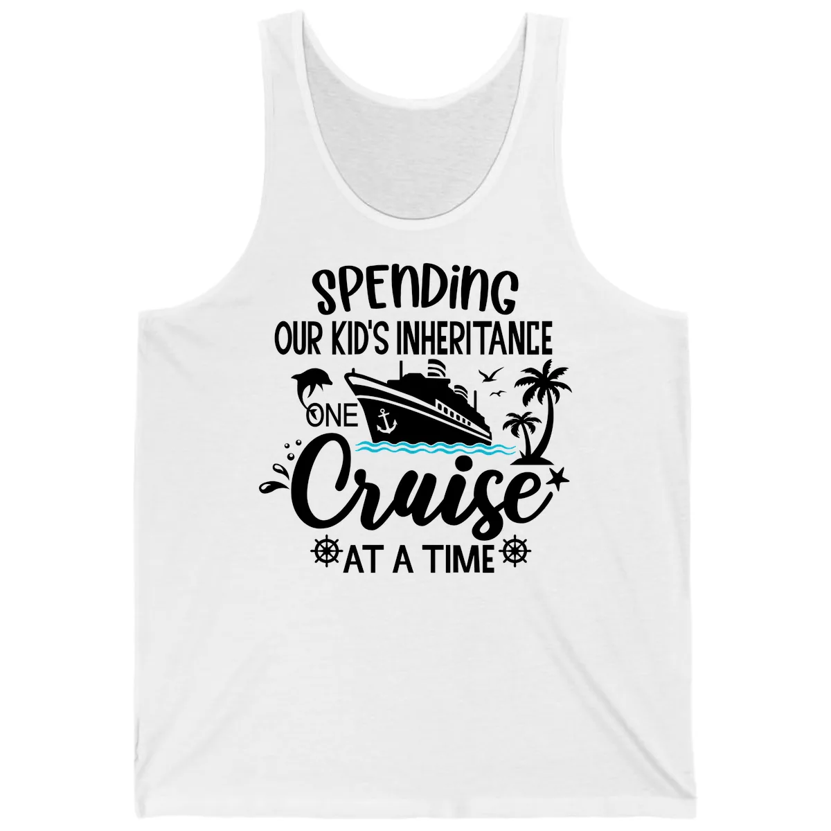 One Cruise At A Time Inheritance Tank in White