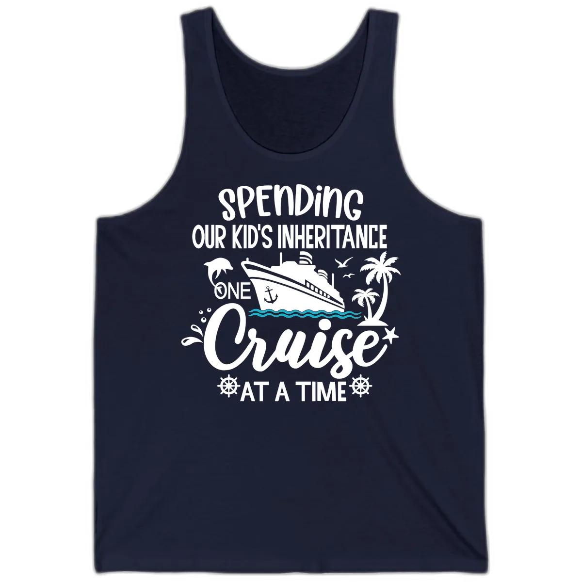 One Cruise At A Time Inheritance Tank in Navy