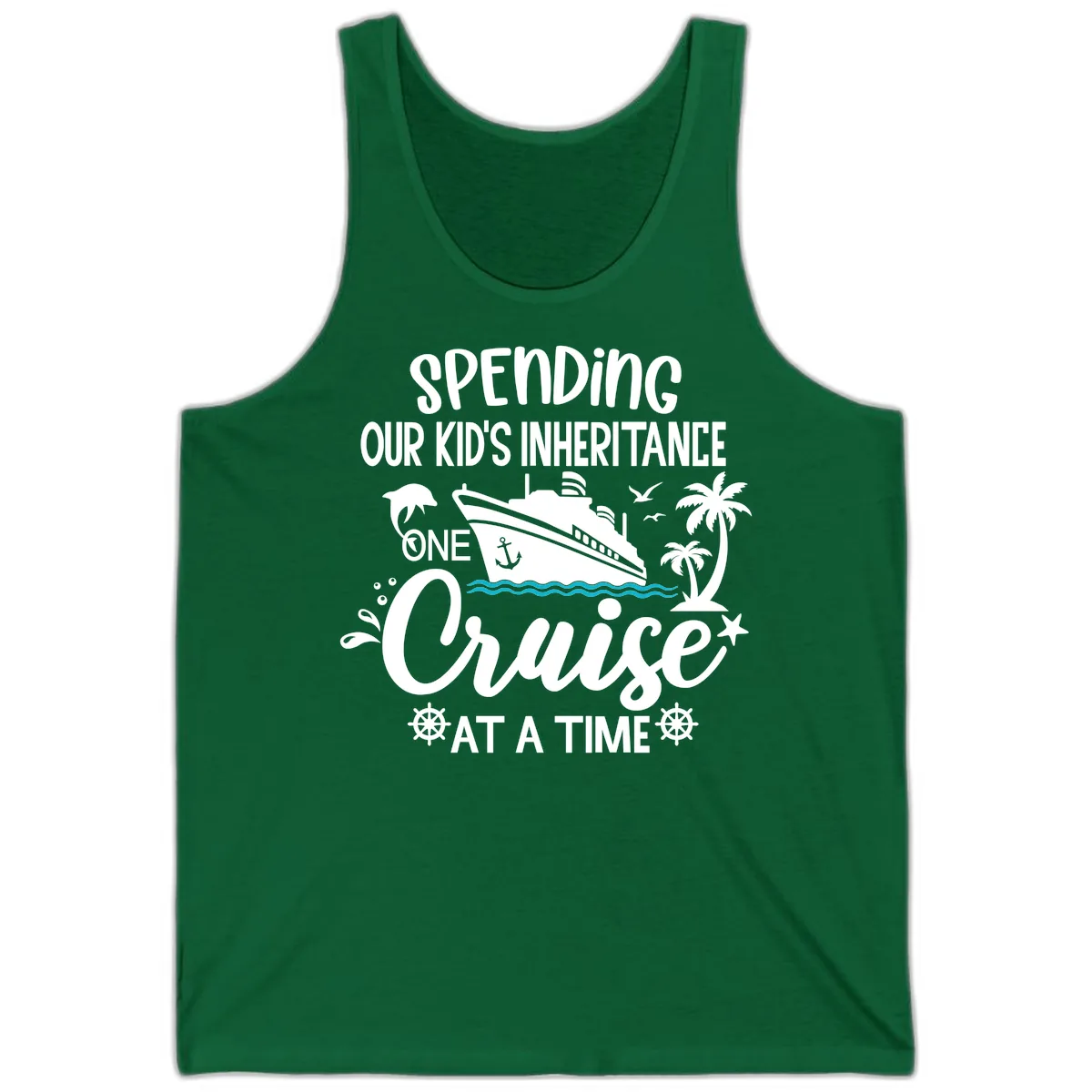 One Cruise At A Time Inheritance Tank in Kelly