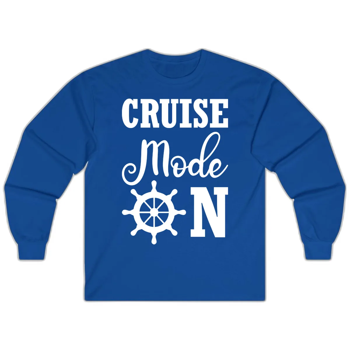 Cruise Mode Ship Wheel Long Sleeve in Royal