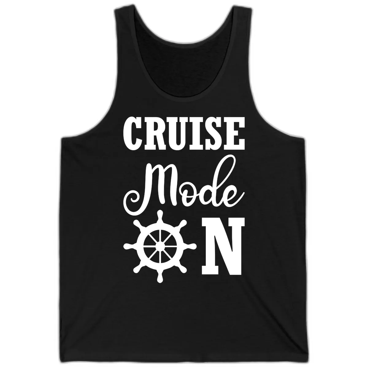 Cruise Mode Ship Wheel Tank in Black