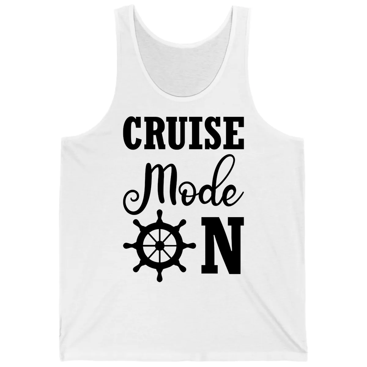 Cruise Mode Ship Wheel Tank in White