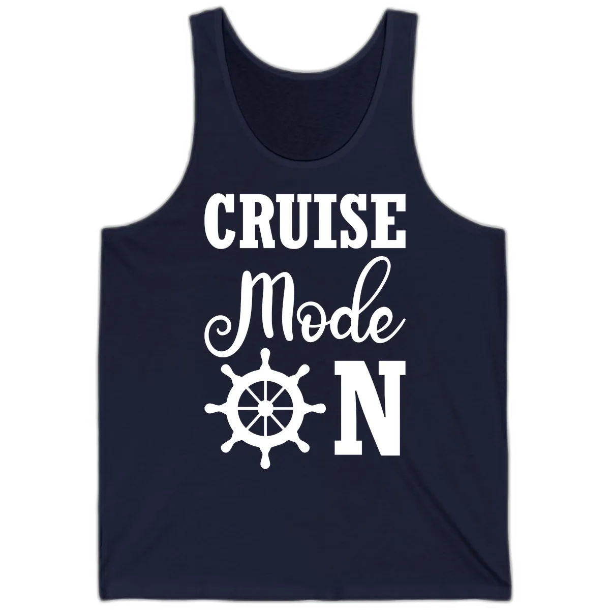 Cruise Mode Ship Wheel Tank in Navy