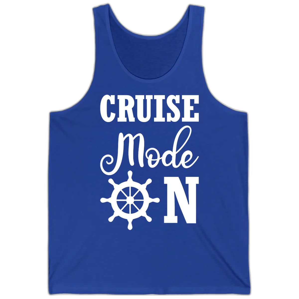 Cruise Mode Ship Wheel Tank in True Royal