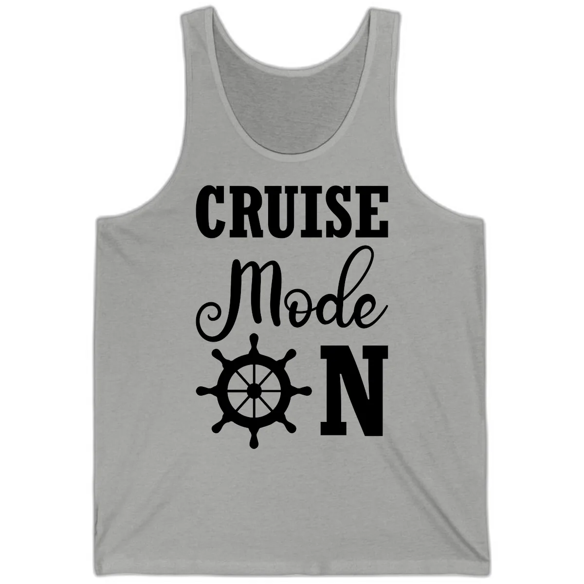 Cruise Mode Ship Wheel Tank in Athletic Heather