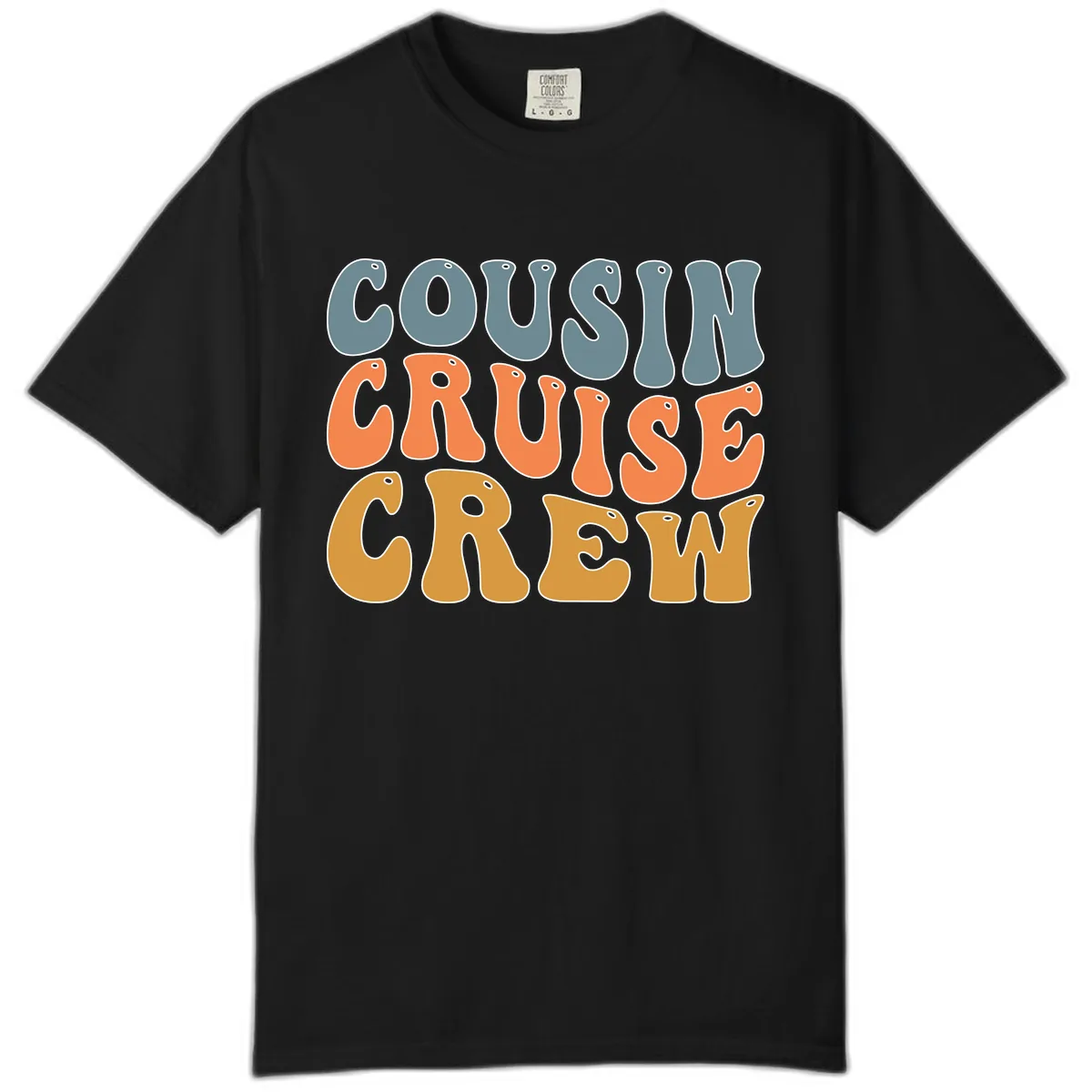 Cousin Cruise Crew Comfort Color in Black