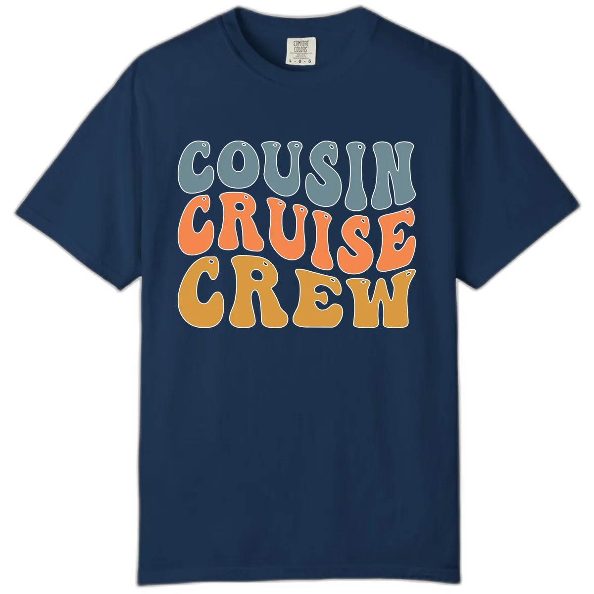 Cousin Cruise Crew Comfort Color in Navy