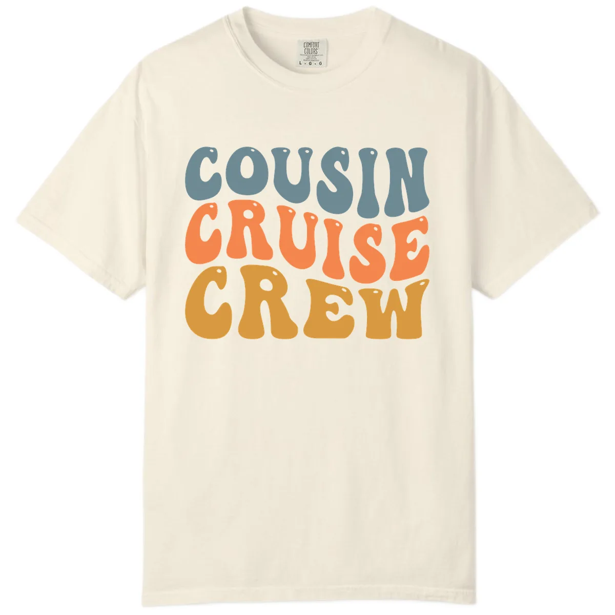 Cousin Cruise Crew Comfort Color in Ivory