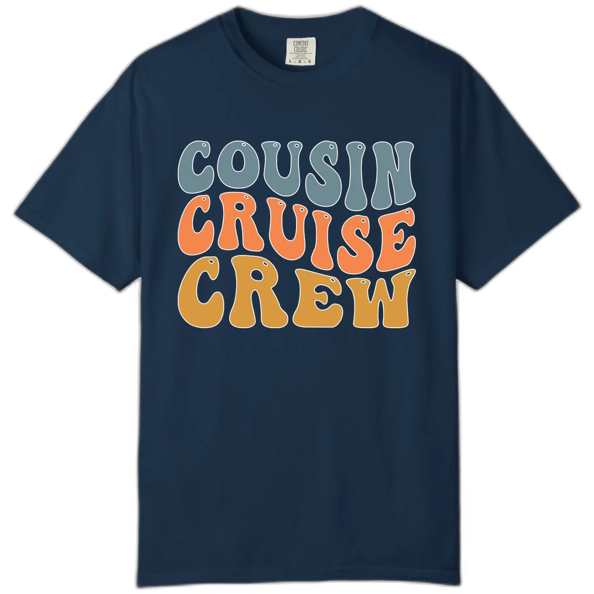 Cousin Cruise Crew Comfort Color in True Navy