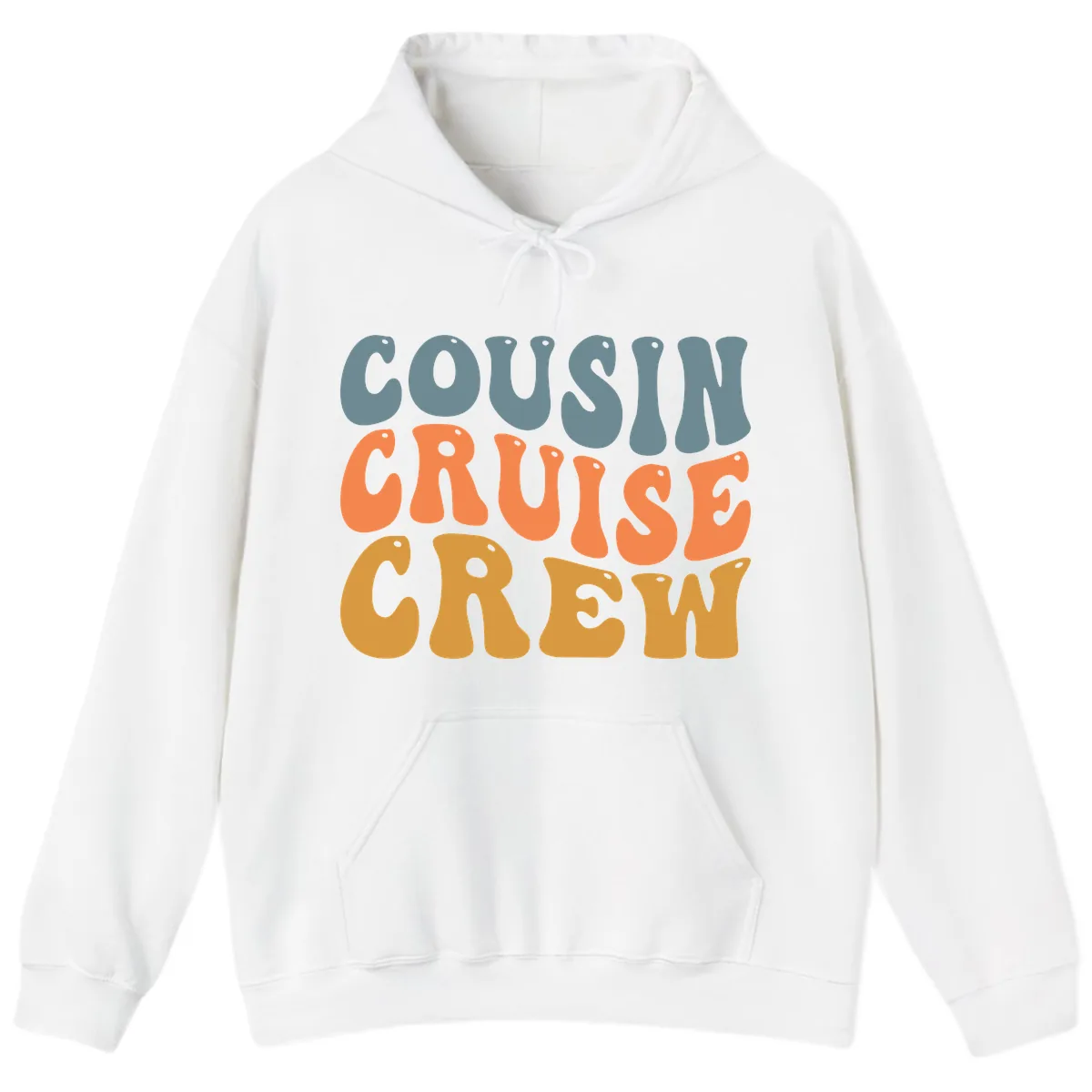 Cousin Cruise Crew Hoodie in White
