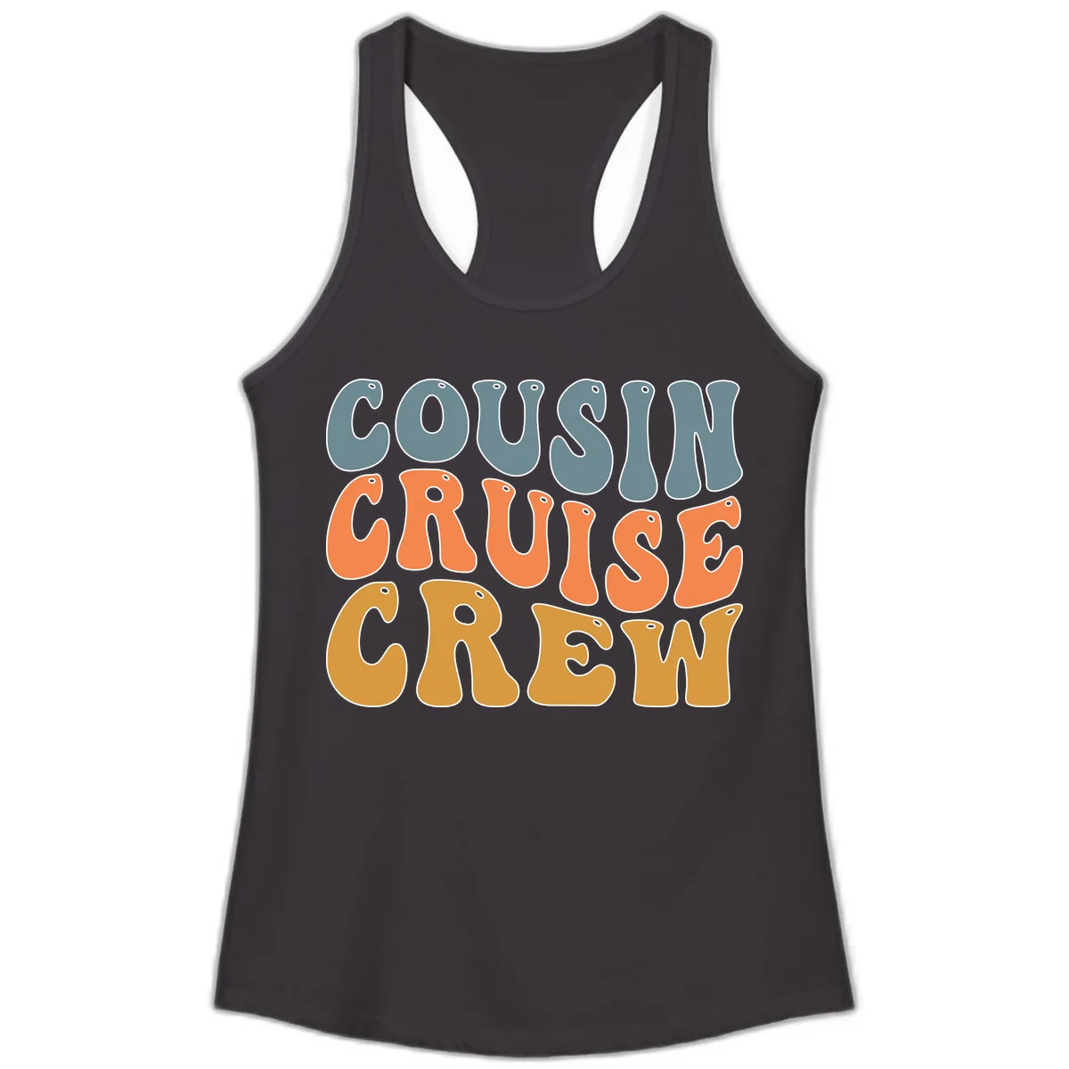 Cousin Cruise Crew Ladies Tank in Black