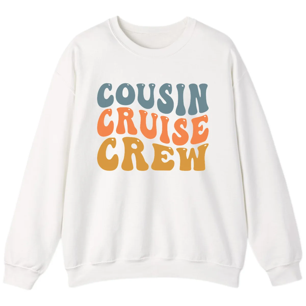 Cousin Cruise Crew Sweatshirt in White