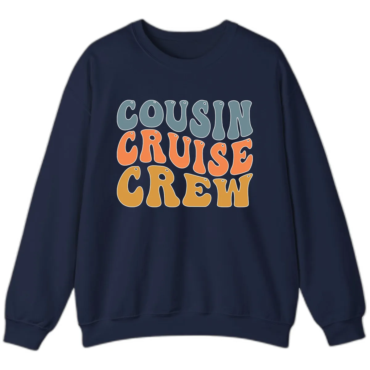 Cousin Cruise Crew Sweatshirt in Navy
