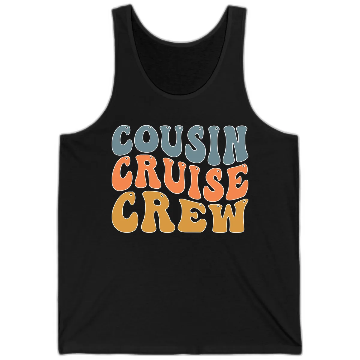 Cousin Cruise Crew Tank in Black