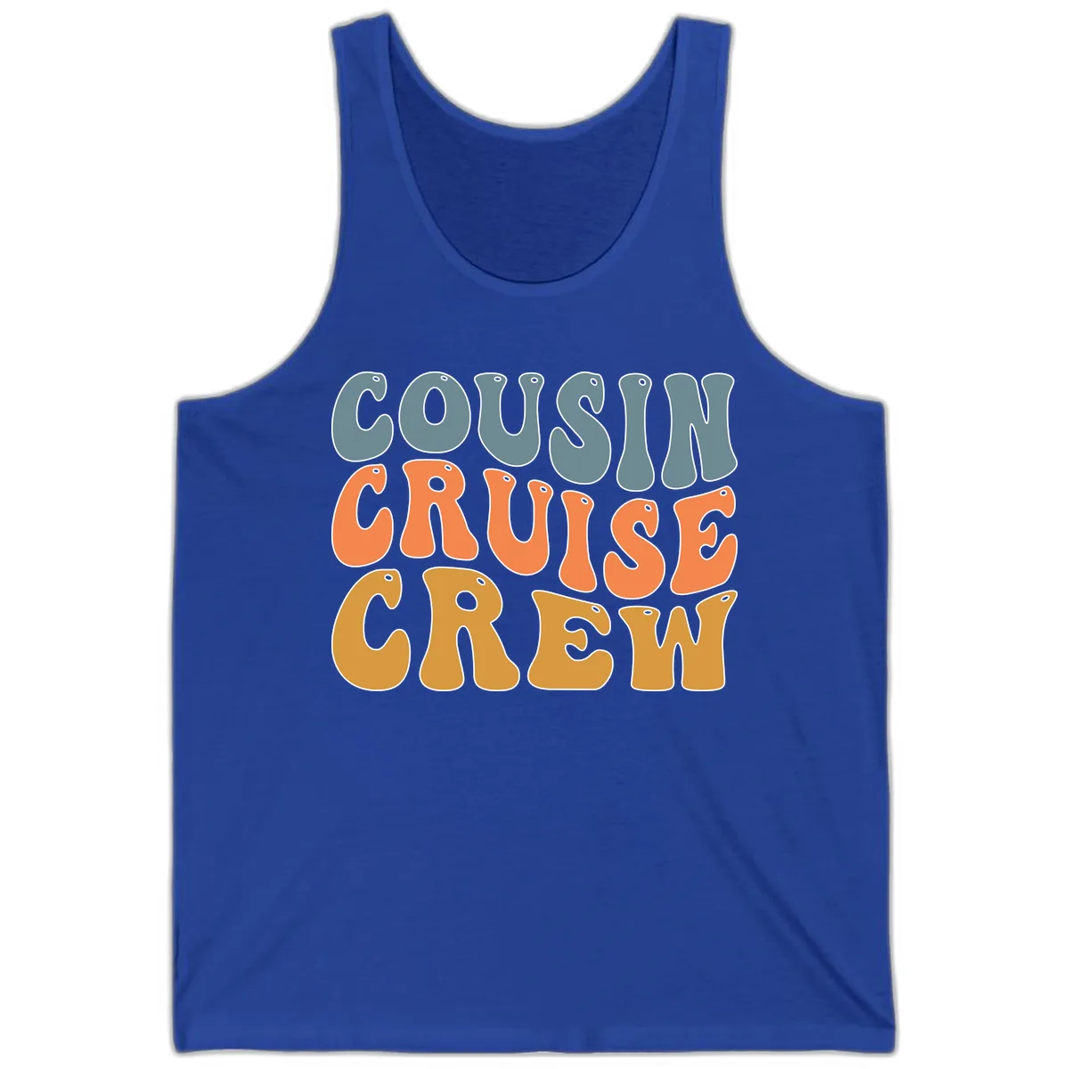 Cousin Cruise Crew Tank in True Royal