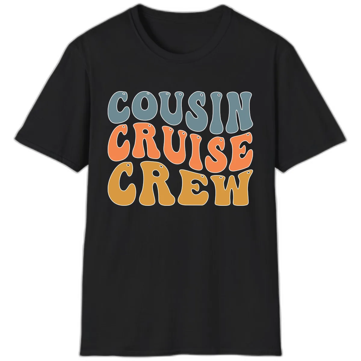Cousin Cruise Crew T-Shirt in Black
