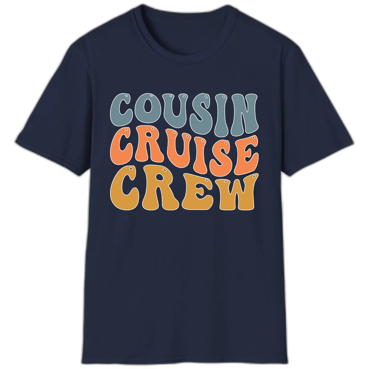 Cousin Cruise Crew T-Shirt in Navy