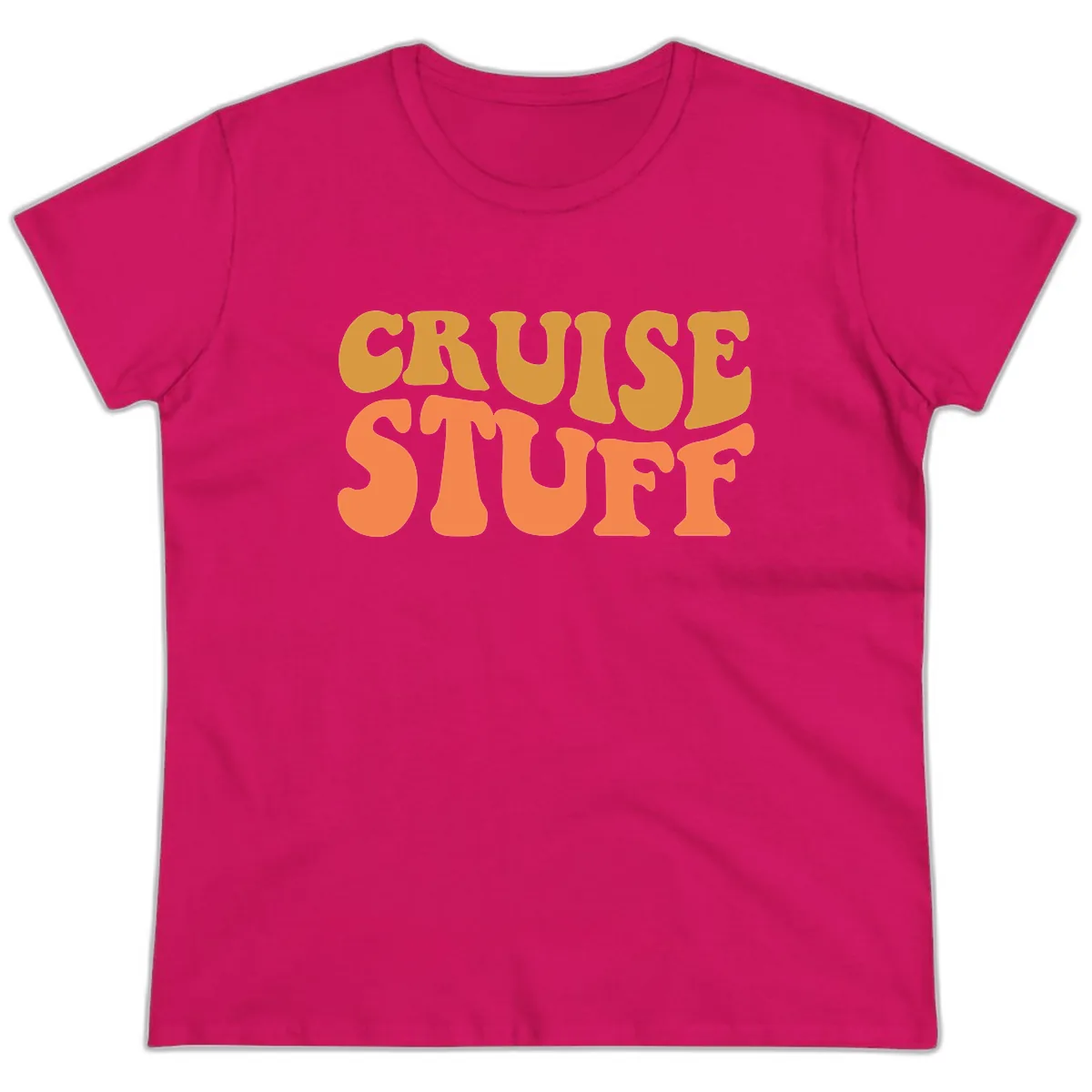 Cruise Stuff Ladies Tee in Heliconia